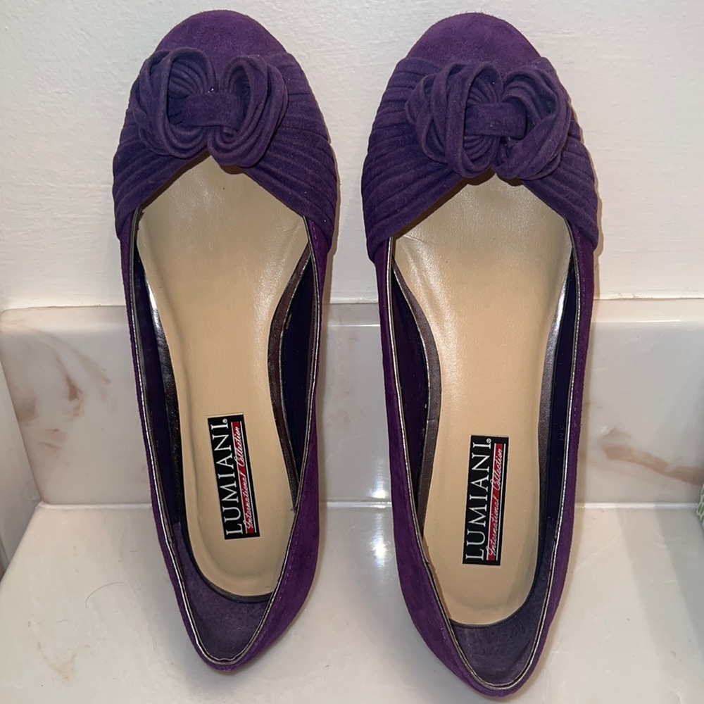 Lumiani Purple Suede Flats (EUC)